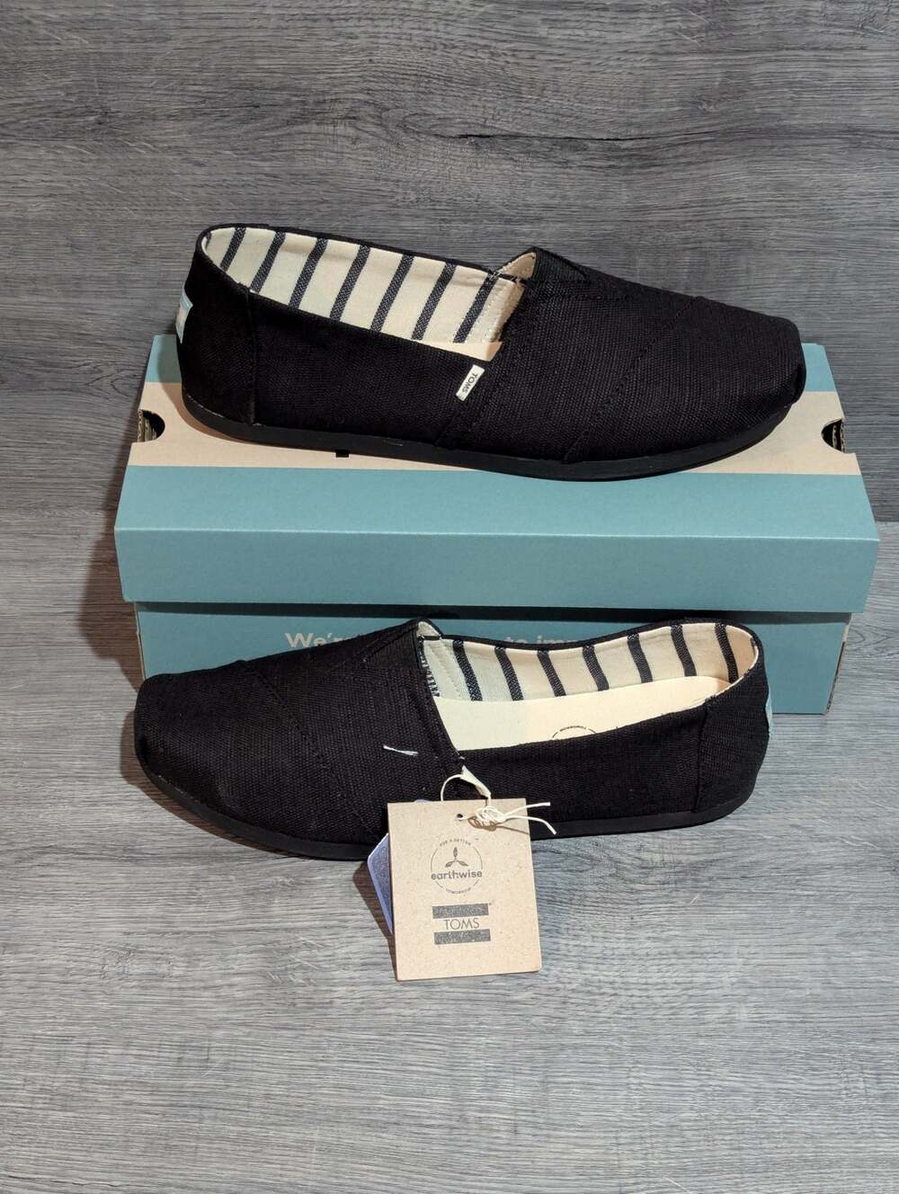 TOMS Earthwise CloudBound Canvas Alpargata Slip-On Shoes Women's Size 9.5